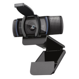 Logitech C920S HD Pro Webcam, Videochiamata Full HD 1080p 30fps, Audio Stereo ‎Chiaro, ‎Correzione Luce HD, Privacy Shutter,