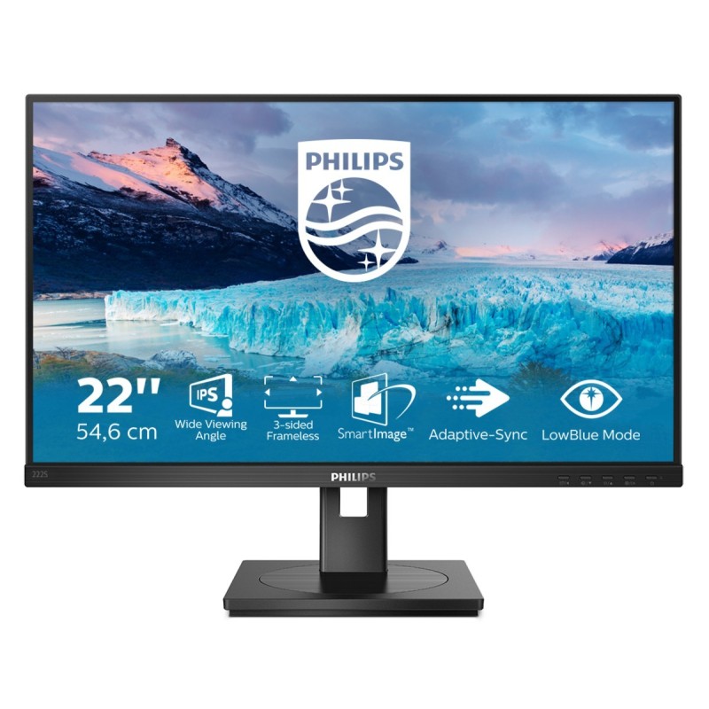 Philips S Line 222S1AE 00 Monitor PC 54,6 cm (21.5") 1920 x 1080 Pixel Full HD LCD Nero