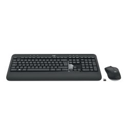 Logitech Advanced MK540 tastiera Mouse incluso USB QWERTY Spagnolo Nero, Bianco