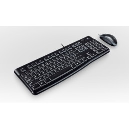 Logitech Desktop MK120 tastiera Mouse incluso USB QWERTZ Ungherese Nero