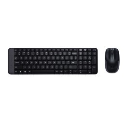 Logitech Wireless Combo MK220 tastiera Mouse incluso RF Wireless QWERTY US International Nero