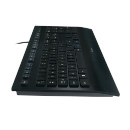 Logitech K280E Pro f  Business tastiera USB QWERTY US International Nero