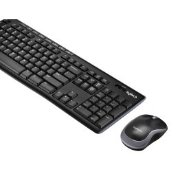 Logitech Wireless Combo MK270 tastiera Mouse incluso USB QWERTY Inglese Nero