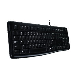 Logitech K120 Corded Keyboard tastiera USB Russo Nero