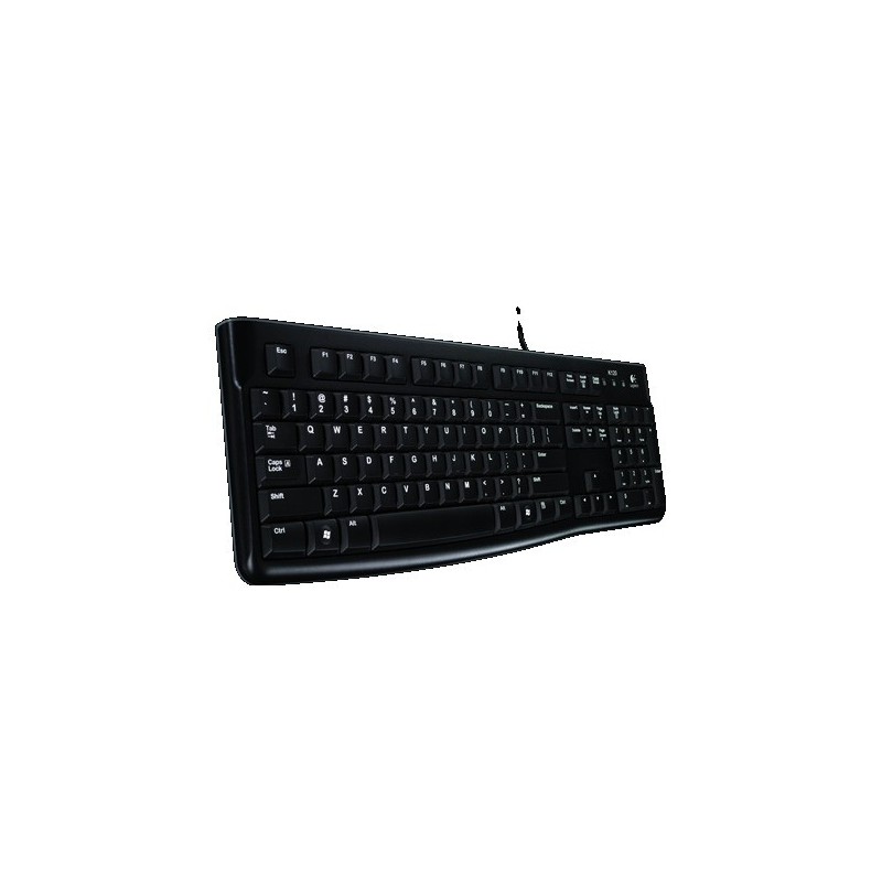 Logitech K120 Corded Keyboard tastiera USB Russo Nero