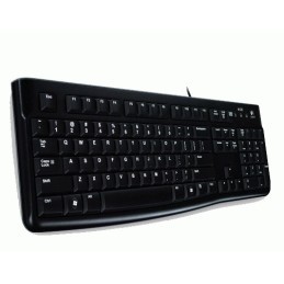 Logitech K120 Corded Keyboard tastiera USB QWERTY Inglese Nero