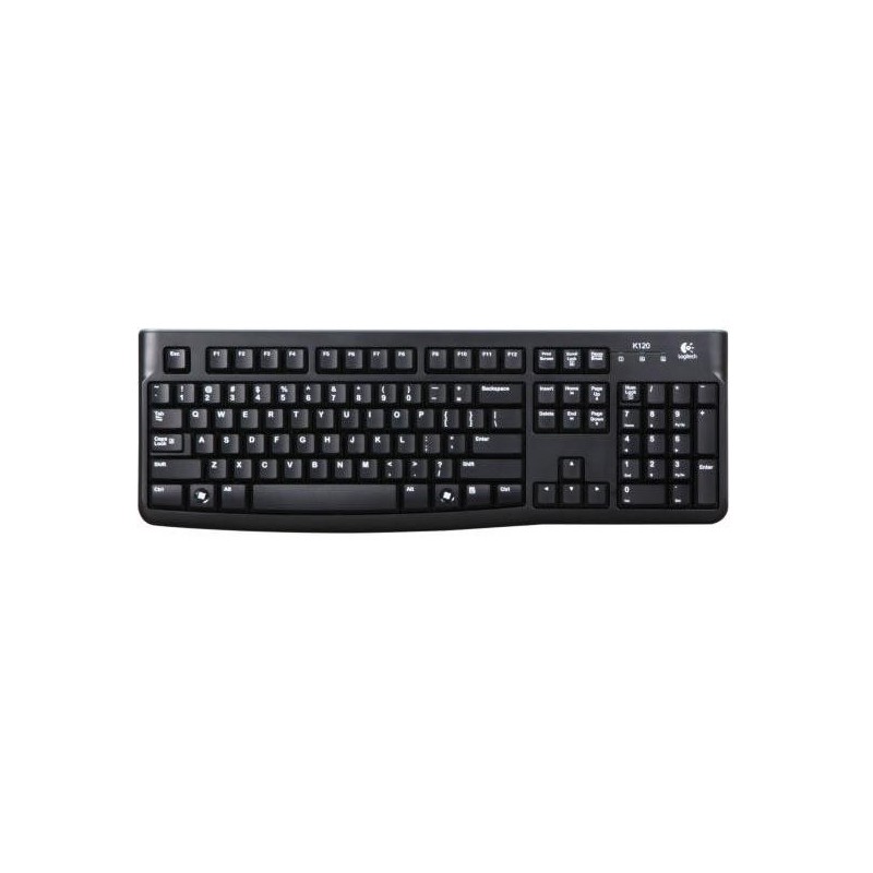 Logitech Keyboard K120 for Business tastiera USB Nordic Nero