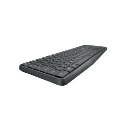 Logitech MK235 tastiera Mouse incluso USB QWERTZ Svizzere Grigio
