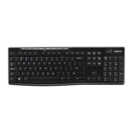 Logitech Wireless Keyboard K270 tastiera RF Wireless QWERTY Inglese Nero