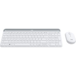 Logitech MK470 tastiera Mouse incluso RF Wireless AZERTY Francese Bianco