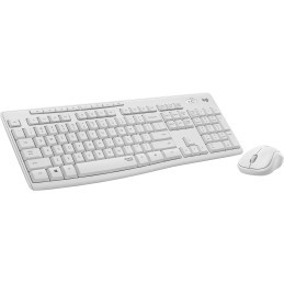 Logitech MK295 Silent Wireless Combo tastiera Mouse incluso USB QWERTZ Tedesco Bianco