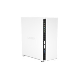 QNAP TS-233 server NAS e di archiviazione Mini Tower Collegamento ethernet LAN Bianco Cortex-A55
