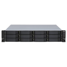 QNAP TL-R1200S-RP contenitore di unità di archiviazione Box esterno HDD SSD Nero, Grigio 2.5 3.5"
