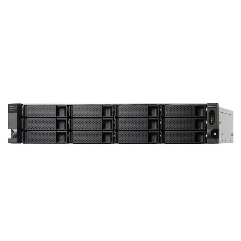 QNAP TL-R1200C-RP contenitore di unità di archiviazione Box esterno HDD SSD Nero, Grigio 2.5 3.5"