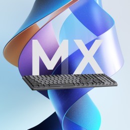 Logitech MX Mechanical tastiera RF senza fili + Bluetooth QWERTY US International Grafite, Grigio