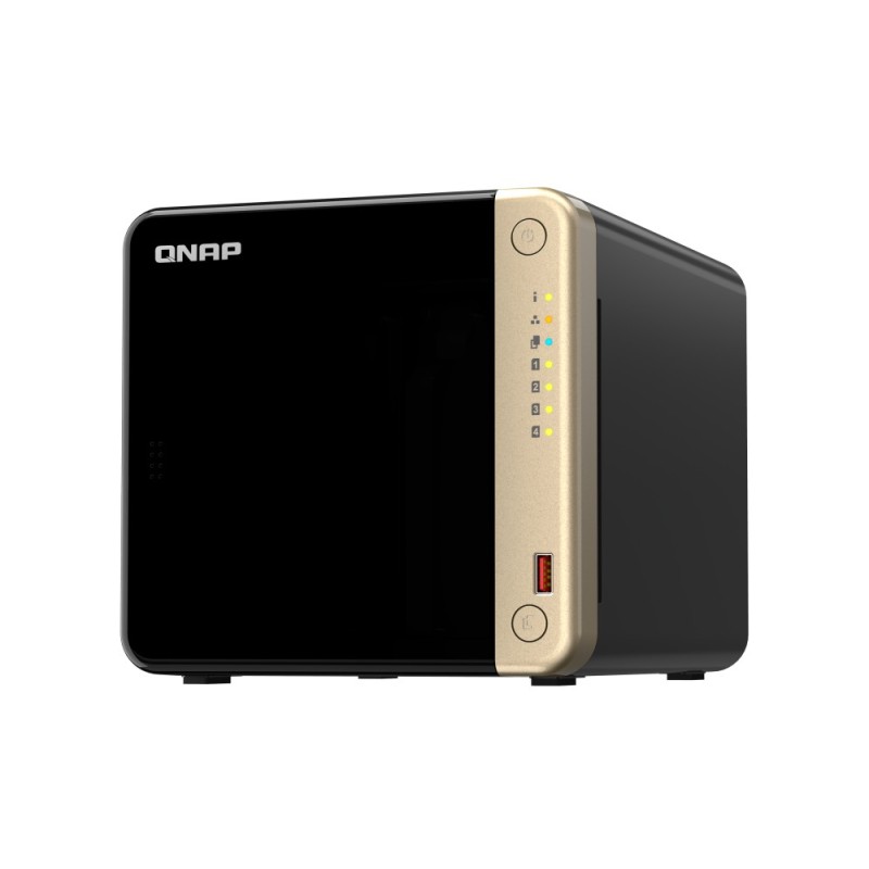 QNAP TS-464 NAS Tower Collegamento ethernet LAN Nero, Bronzo N5095