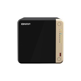 QNAP TS-464 NAS Tower Collegamento ethernet LAN Nero, Bronzo N5095