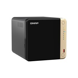 QNAP TS-464 NAS Tower Collegamento ethernet LAN Nero, Bronzo N5095