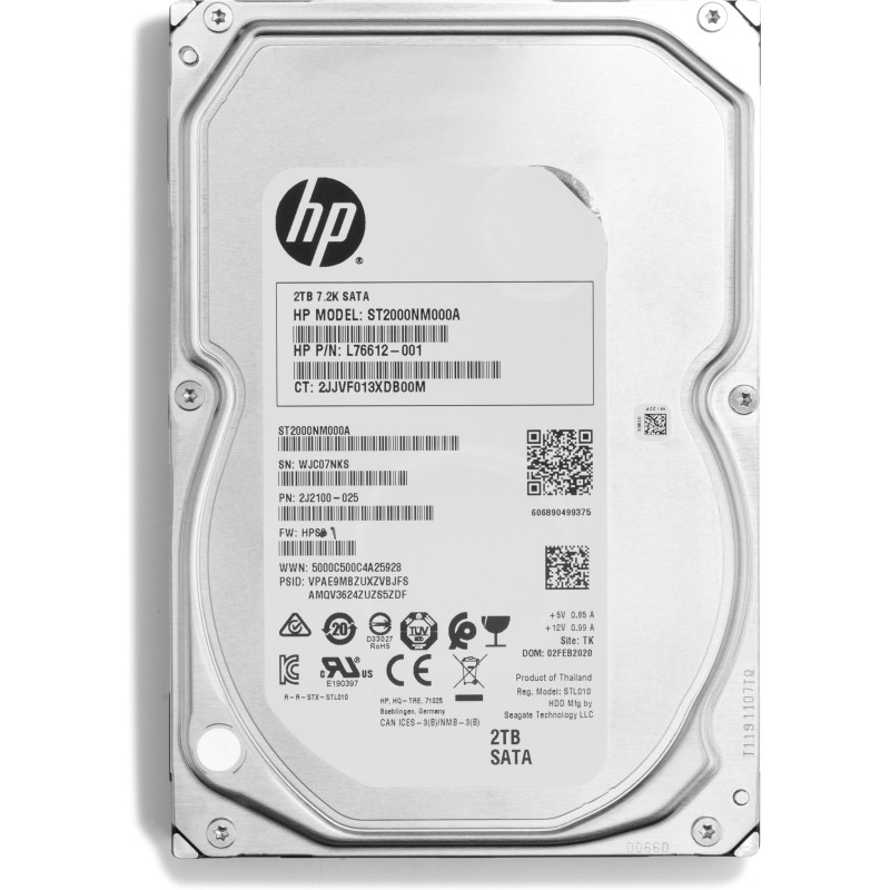HP 2Z274AA disco rigido interno 3.5" 2 TB SATA