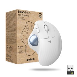 Logitech ERGO M575 for Business mouse Mano destra RF senza fili + Bluetooth Trackball 2000 DPI