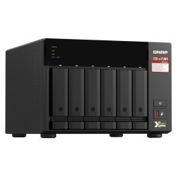 QNAP TS-673A NAS Tower Collegamento ethernet LAN Nero V1500B