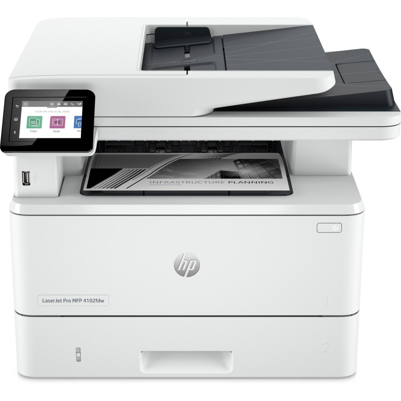 HP LaserJet Pro Stampante multifunzione 4102fdw, Bianco e nero, Stampante per Piccole e medie imprese, Stampa, copia,