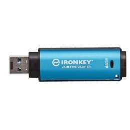 Kingston Technology IronKey 64 GB Vault Privacy 50 crittografia AES-256, FIPS 197