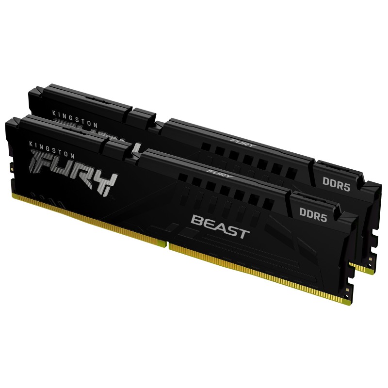 Kingston Technology FURY 64 GB 5200 MT s DDR5 CL40 DIMM (Kit da 2) Beast Black