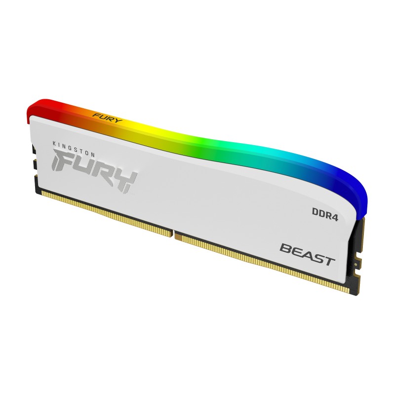 Kingston Technology FURY 8GB 3200MT s DDR4 CL16 DIMM Beast bianco RGB SE