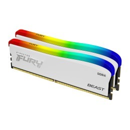 Kingston Technology FURY 16GB 3200MT s DDR4 CL16 DIMM (Kit of 2) Beast bianco RGB SE