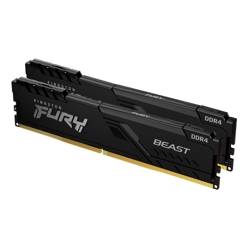 Kingston Technology FURY 32GB 3733MT s DDR4 CL19 DIMM (Kit da 2) 1Gx8 Beast Black