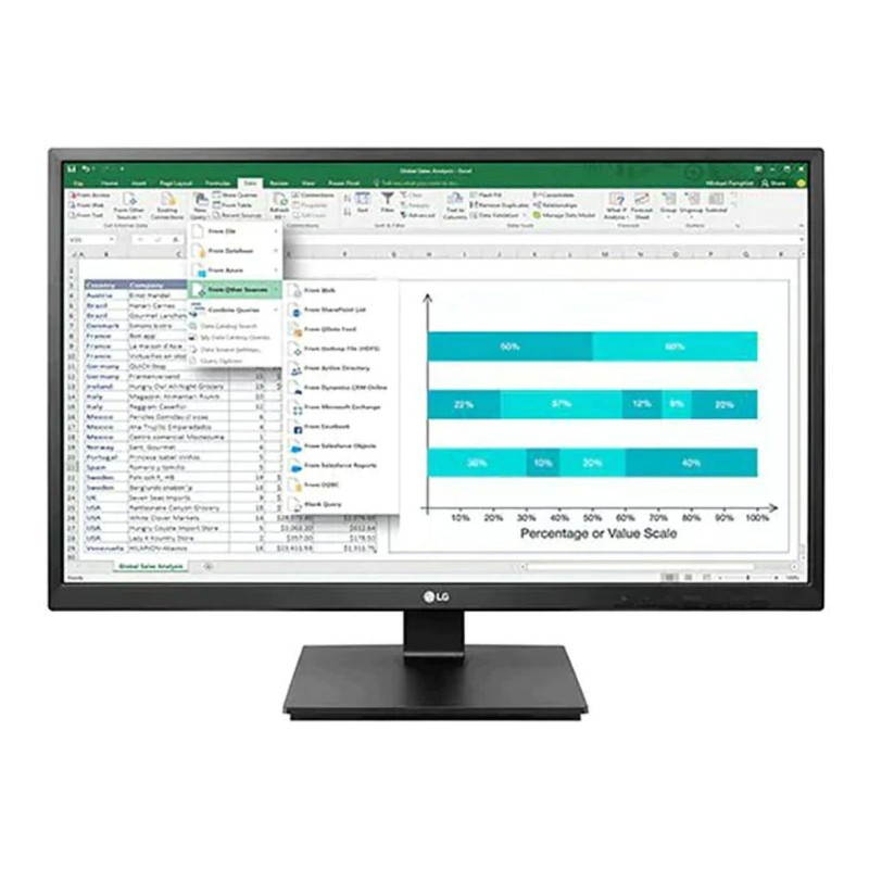 LG 27BP45YP-B Monitor PC 60,5 cm (23.8") 1920 x 1080 Pixel Full HD LED Nero