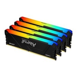 Kingston Technology FURY 128GB 3200MT s DDR4 CL16 DIMM (Kit da 4) Beast RGB