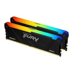 Kingston Technology FURY 16GB 3733MT s DDR4 CL19 DIMM (Kit da 2) Beast RGB