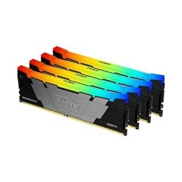 Kingston Technology FURY 64GB 3200MT s DDR4 CL16 DIMM (Kit da 4) 1Gx8 Renegade RGB