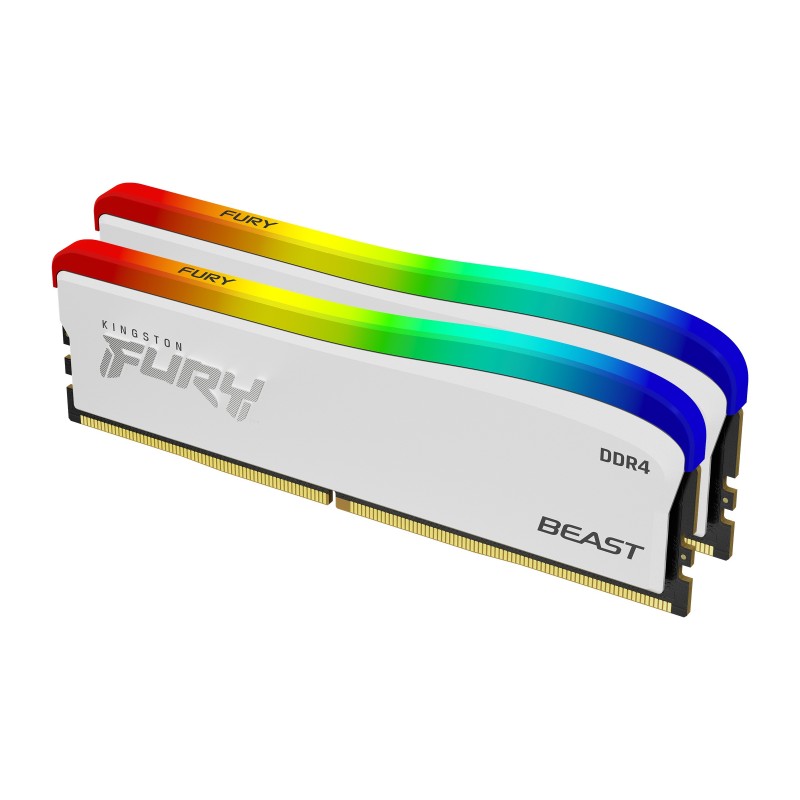 Kingston Technology FURY 32GB 3600MT s DDR4 CL18 DIMM (Kit of 2) Beast bianco RGB SE