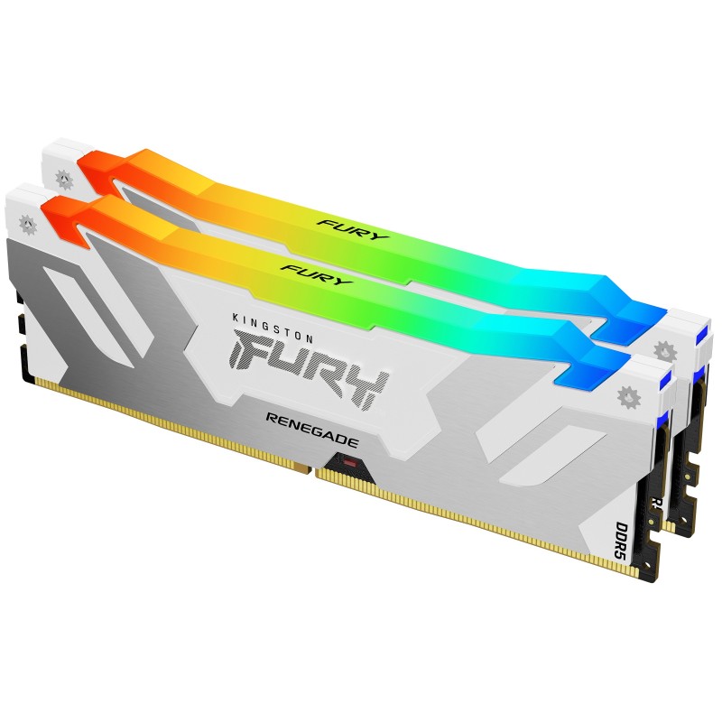 Kingston Technology FURY 32GB 6800MT s DDR5 CL36 DIMM (Kit of 2) Renegade RGB White XMP