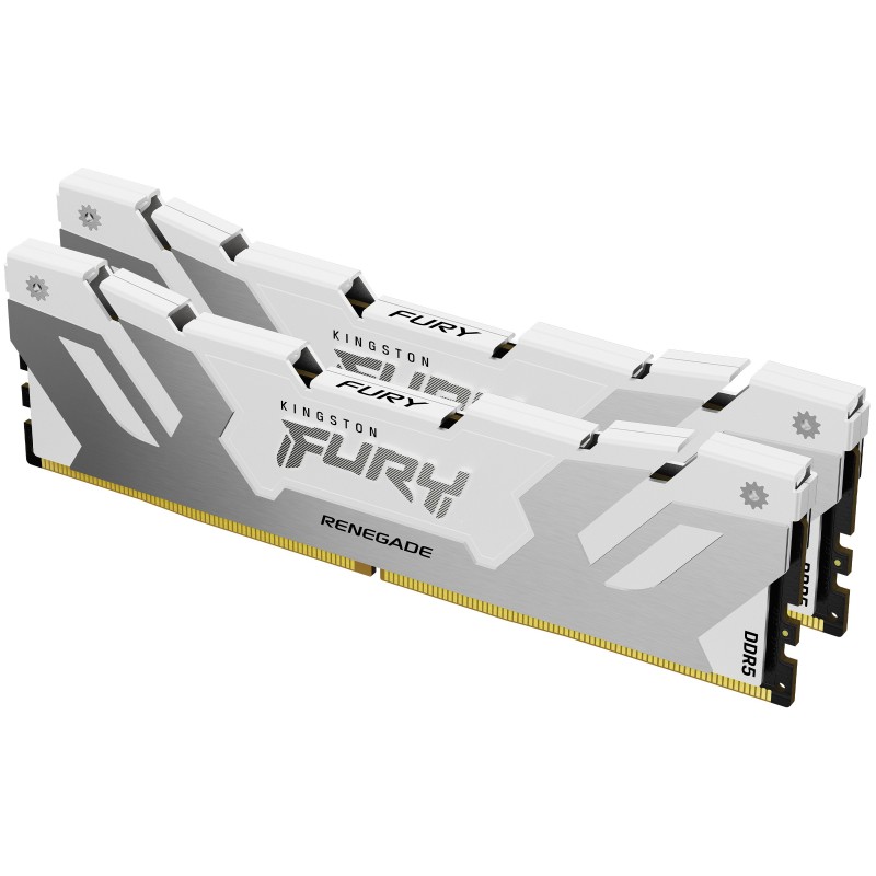 Kingston Technology FURY 64GB 6000MT s DDR5 CL32 DIMM (Kit da 2) Renegade White XMP