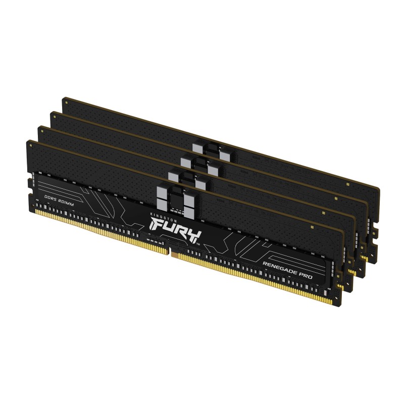 Kingston Technology FURY 64GB 4800MT s DDR5 ECC Reg CL36 DIMM (Kit da 4) Renegade Pro PnP