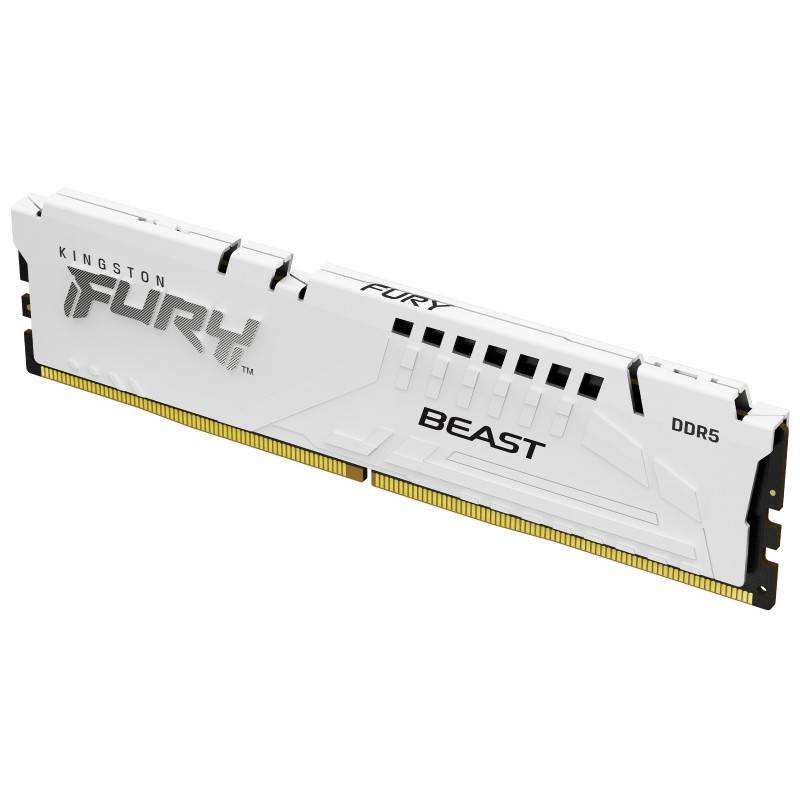 Kingston Technology FURY Beast 6GB 6800MT s DDR5 CL34 DIMM White XMP