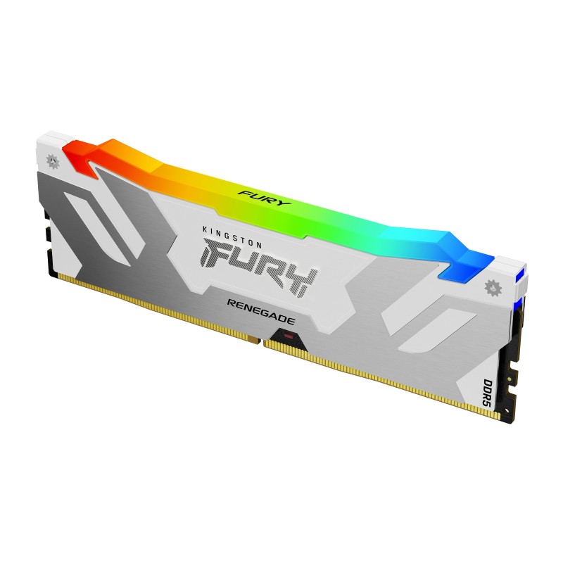 Kingston Technology FURY 16GB 6400MT s DDR5 CL32 DIMM Renegade RGB White XMP