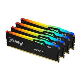 Kingston Technology FURY Beast 128 GB 5200 MT s DDR5 CL40 DIMM (Kit da 4 moduli) RGB XMP