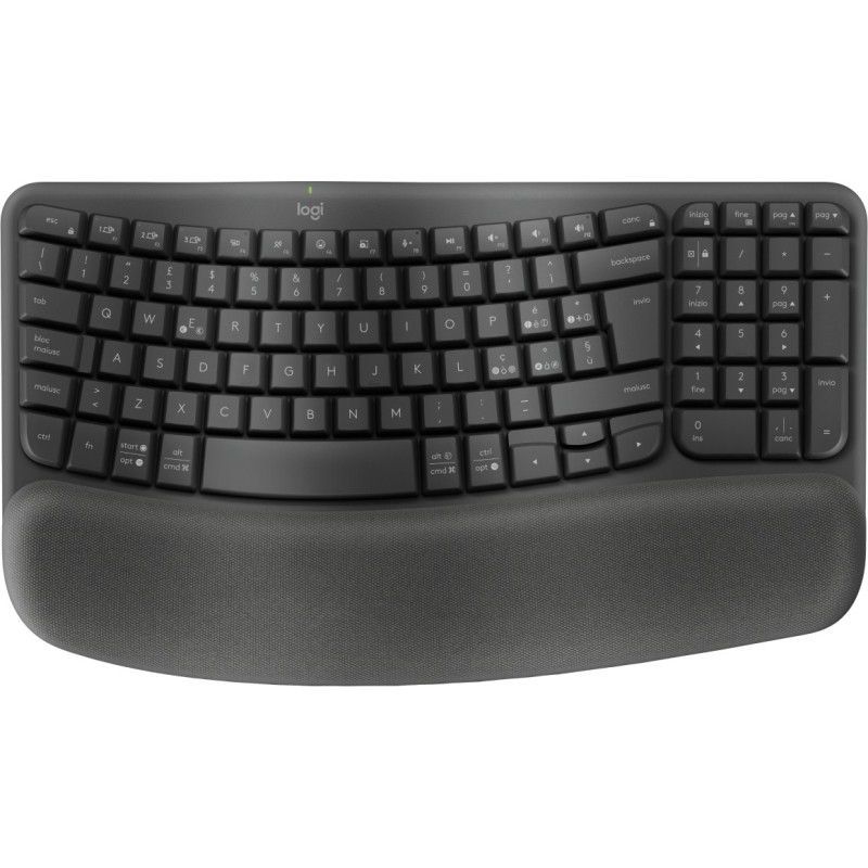 Logitech Wave Keys for Business tastiera Ufficio RF senza fili + Bluetooth QWERTY Italiano Grafite